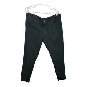 Democracy Ab Technology Skinny Ankle Jeans Dark Green Size 16
